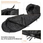 Military Modular Sleeping Bag System with Bivy Cover