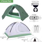 GEERTOP Waterproof 2-Person 4-Season Backpacking Tent