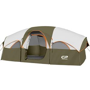 8-Person Weather Resistant Camping Tent with Carry Bag