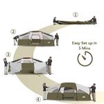 8-Person Weather Resistant Camping Tent with Carry Bag