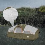 8-Person Weather Resistant Camping Tent with Carry Bag