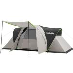 Spacious 8-Person Waterproof Camping Tent with 3 Rooms