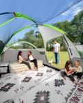 Spacious 8-Person Waterproof Camping Tent with 3 Rooms