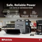 4Patriots Silent Solar Power Generator 1800