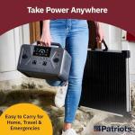 4Patriots Silent Solar Power Generator 1800