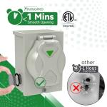 30FT 30 Amp Generator Cord and Inlet Box Combo