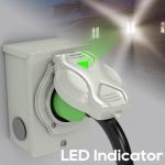 30FT 30 Amp Generator Cord and Inlet Box Combo