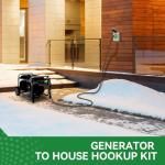 30FT 30 Amp Generator Cord and Inlet Box Combo