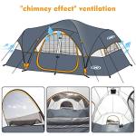 Spacious 10-Person Camping Tent with Mesh Windows