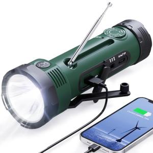 Hand Crank Flashlight & NOAA Weather Radio