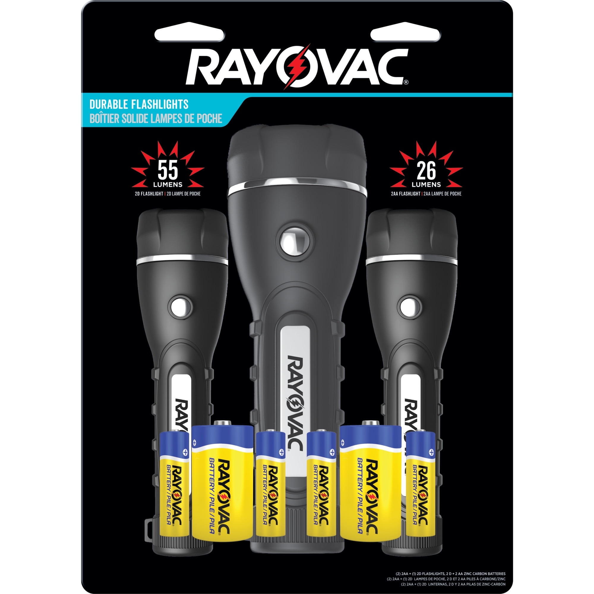 Robust LED Flashlight 3-Pack by Rayovac