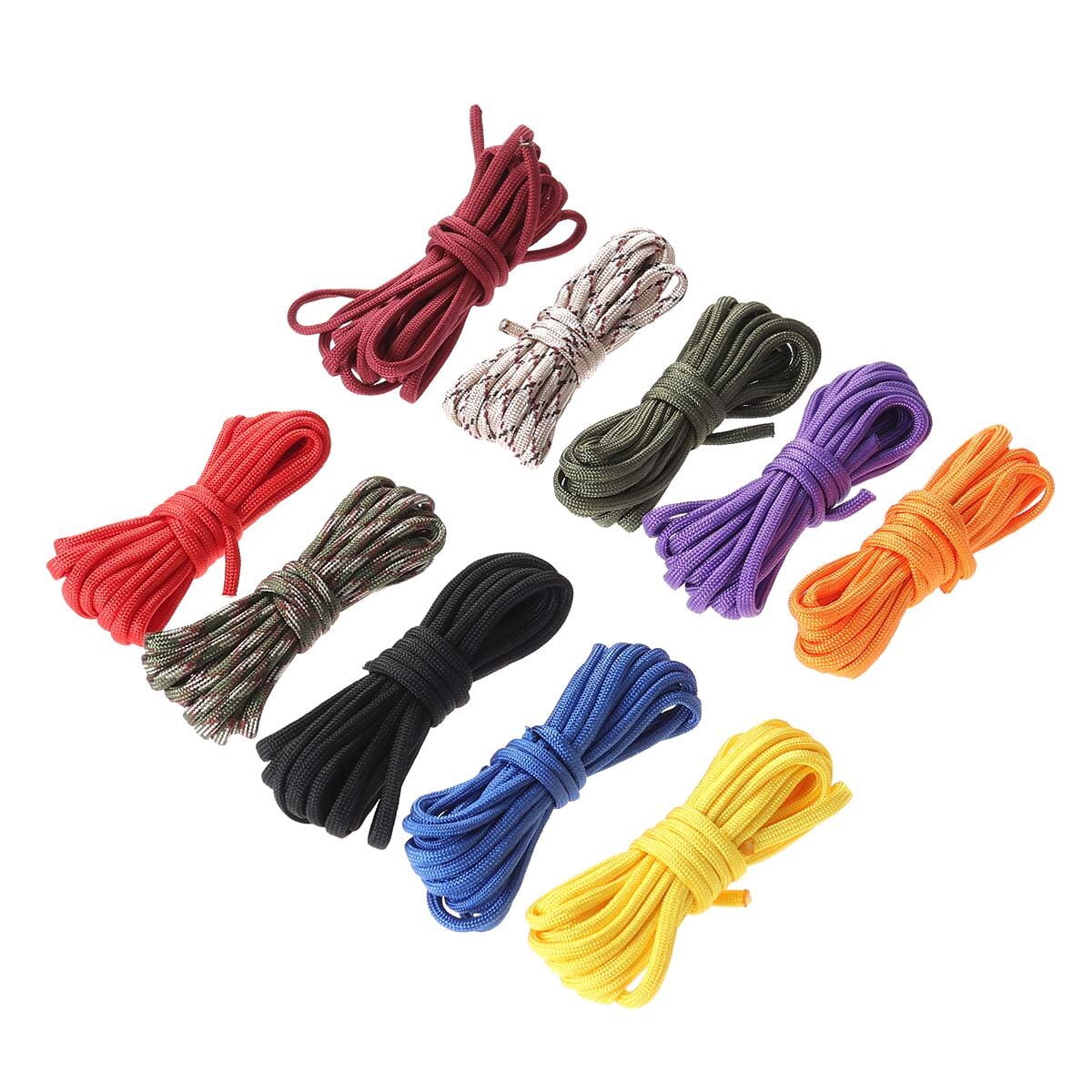10-pack of 3m Paracord Climbing Ropes
