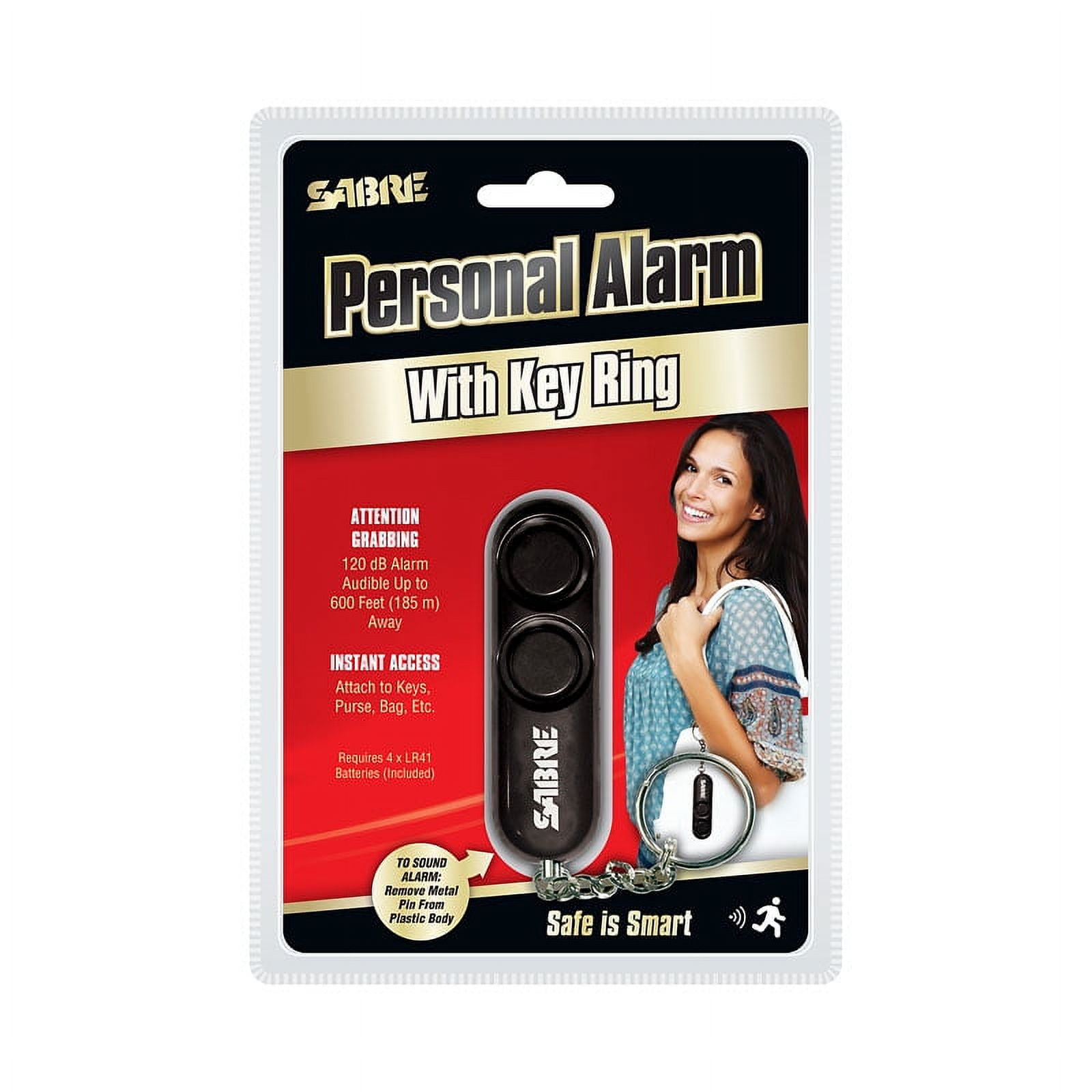 Sealed Sabre Personal Alarm with 110 dB