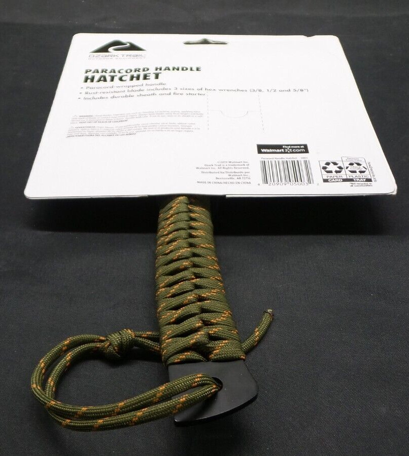 Paracord Hatchet with Fire Starter Package