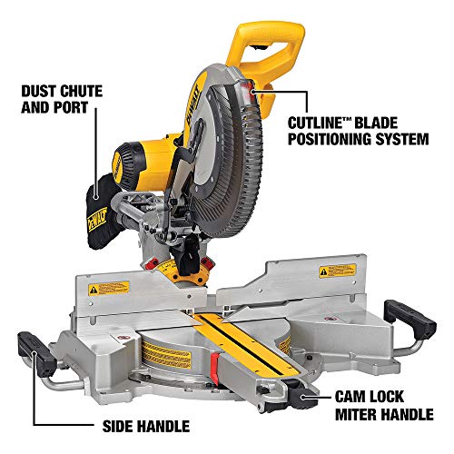 DEWALT DWS780 12" Miter Saw, Double Bevel
