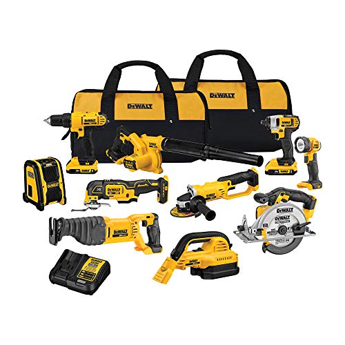 DEWALT 20V 10-tool Kit w/ 2 Batteries
