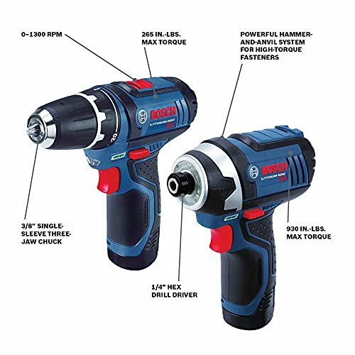 Bosch Cordless 2-Tool Drill/Driver Kit