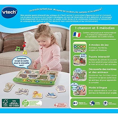 VTech 613645 Educational Puzzle, Multicolored
