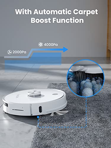 HONITURE Self Emptying Robot Vacuum with Mapping and Lidar Navigation