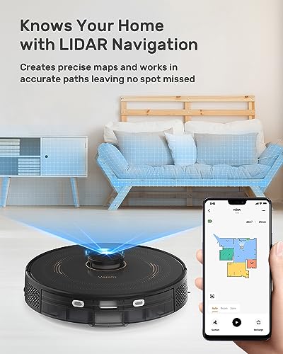 Verefa L11 Pro Robot Vacuum Cleaner: Lidar Navigation, Alexa