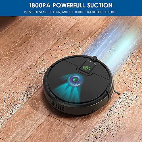 1800Pa Suction Robot Vacuum - Perfect for Pet Hair