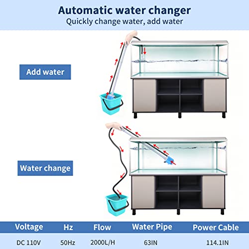 UPETTOOLS Electric Aquarium Gravel Cleaner