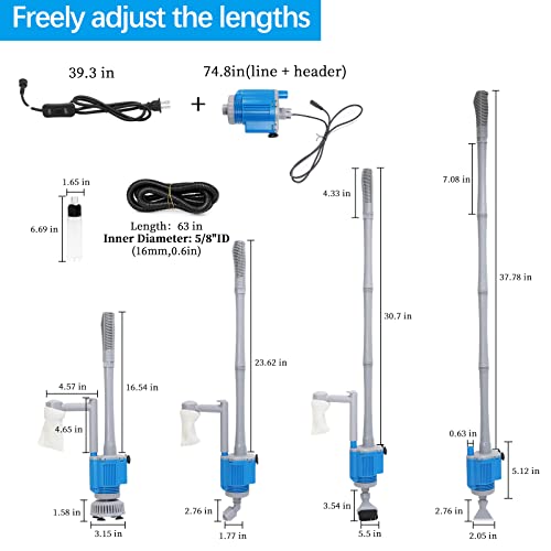 UPETTOOLS Electric Aquarium Gravel Cleaner