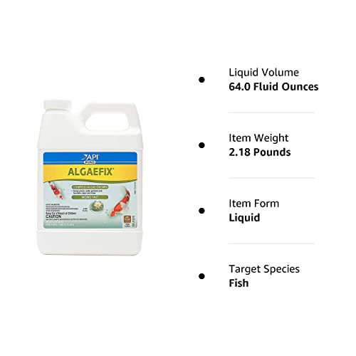 API POND ALGAEFIX Algae Control Solution 32-Ounce Bottle