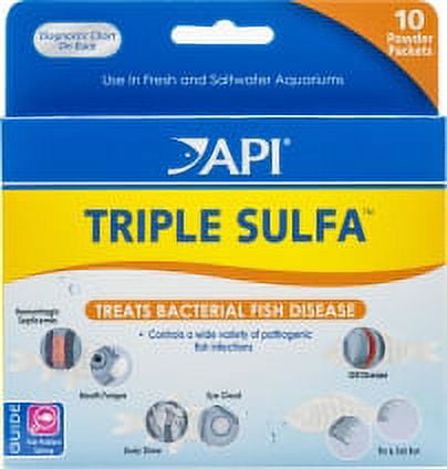 API Fin & Body , Freshwater Fish Powder Medication, 10-Count