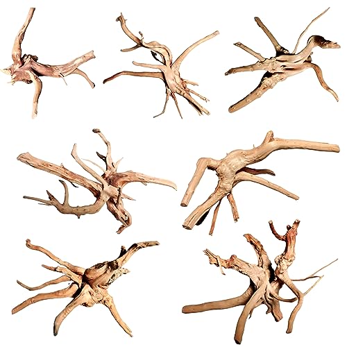 Natural Spider Wood Aquarium Decor (7 PCS)