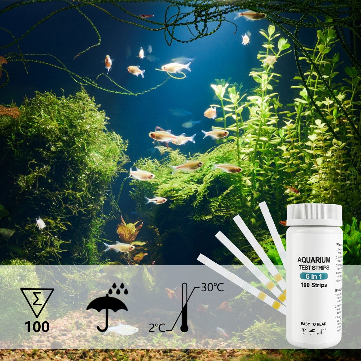Aquarium Test Strips Kit for Fish Tanks