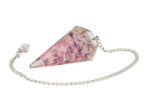 Orgone Crystal Pendulum Trio for Divination and Dowsing