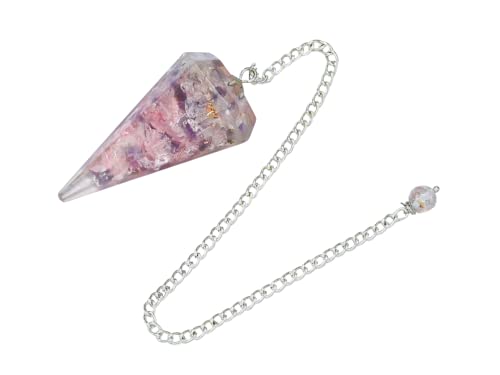 Orgone Crystal Pendulum Trio for Divination and Dowsing