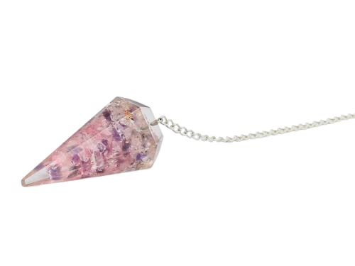 Orgone Crystal Pendulum Trio for Divination and Dowsing