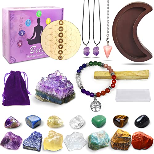 Tarot Healing Crystals Set with Chakra Balancing