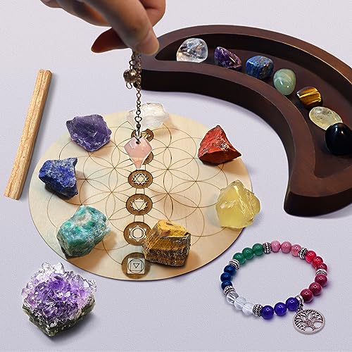 Tarot Healing Crystals Set with Chakra Balancing