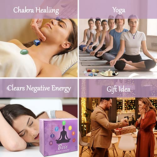 Tarot Healing Crystals Set with Chakra Balancing