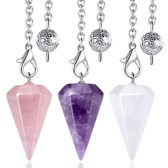 Crystal Pendulums Set for Divination & Healing