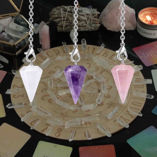Crystal Pendulums Set for Divination & Healing