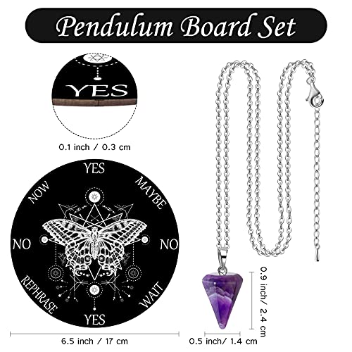 Butterfly Pendulum Board: Divination Altar Witchcraft Kit