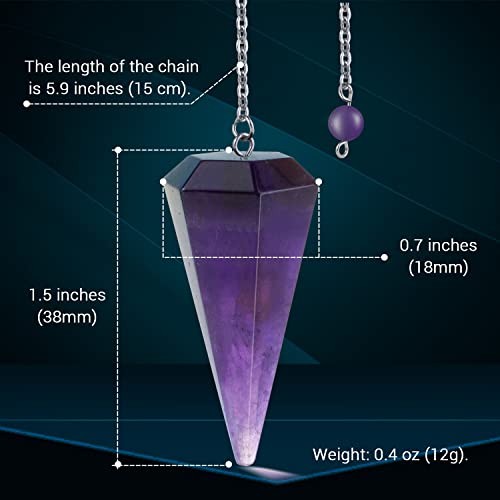 3pcs Mix Gemstone Pendulum for Spiritual Divination