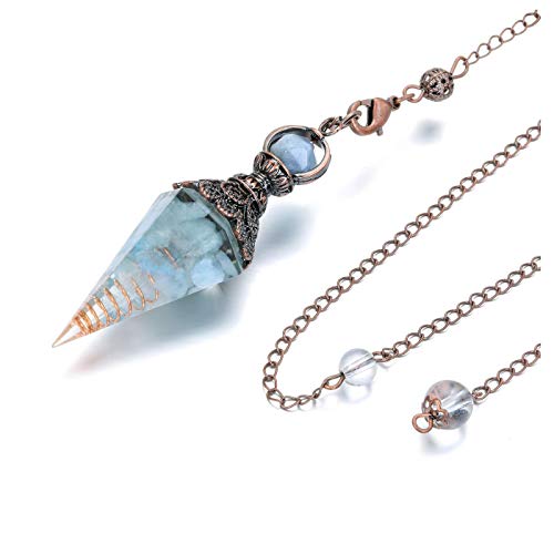 Aquamarine Crystal Healing Dowsing Pendulum