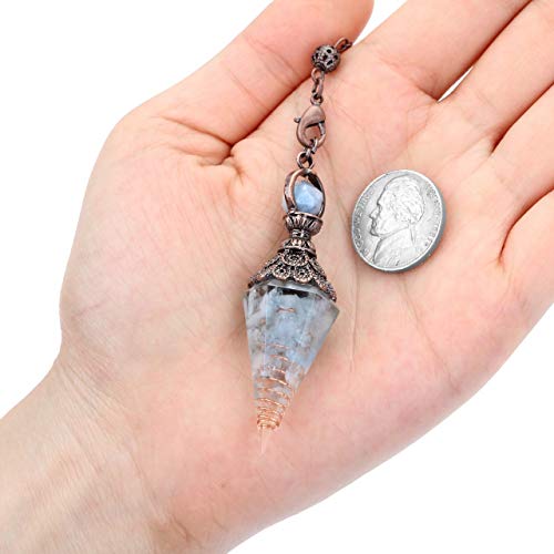 Aquamarine Crystal Healing Dowsing Pendulum