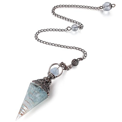 Aquamarine Crystal Pendulums for Dowsing and Divination