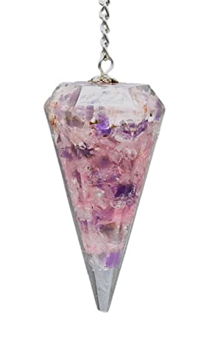 Orgone Crystal Pendulum Trio for Divination and Dowsing
