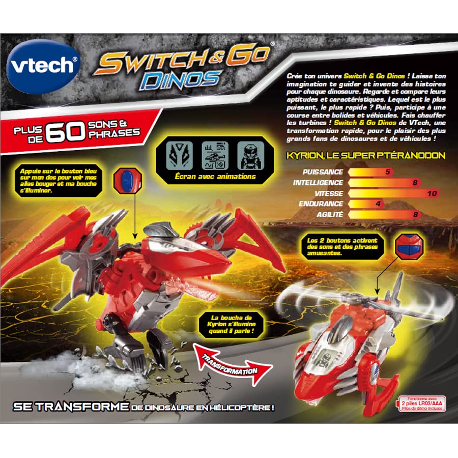 VTECH Switch & Go Dinos Kyrion Car/Dino