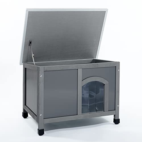 Feel Good Plastic Dog Kennel with Wooden Frame