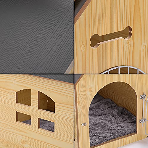 Wooden Pet House for Indoor Use, Easy Assemble