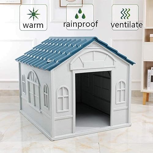 Large Waterproof Plastic Dog House for Indoor/Outdoor Use