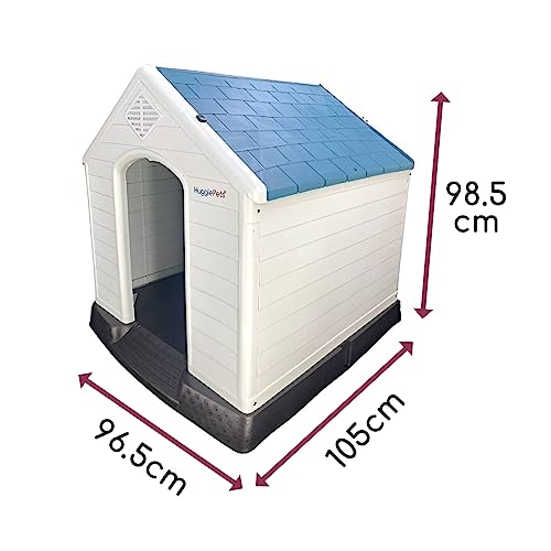 XL Plastic Dog Kennel - Durable Outdoor Shelter